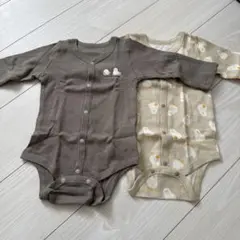 長袖 ロンパース 2枚セット