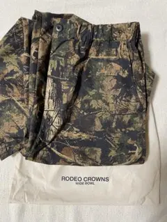 RODEO CROWNS 迷彩 ワイドパンツ Lのサムネイル
