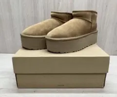 UGG CLASSIC ULTRA MINI ムートンブーツ厚底
