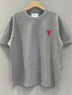 ami paris ハートロゴ Tシャツ グレーのサムネイル