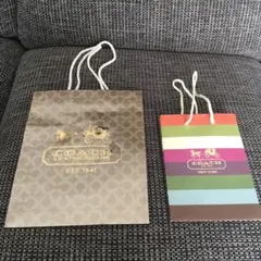 コーチ　ショップバック2枚セット