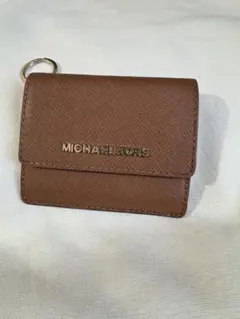 MICHAEL KORS ブラウンキーリング付きカードケース