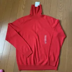 UNIQLO 100%カシミヤ レッドセーター M