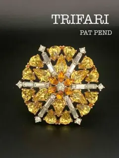 lotuscloud 2536⭐️TRIFARI トリファリ ブローチ ビンテージ - メルカリ