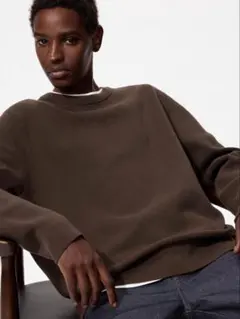 【UNISEX】UNIQLO ウォッシャブルミラノリブクルーネックセーター