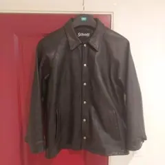 Schott レザーコーチジャケット ブラックのサムネイル