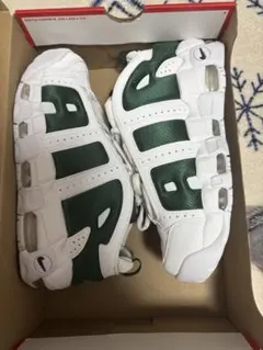 NIKE エアモアアップテンポ LOW グリーン✖️ホワイト　箱付き最終値下げ