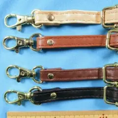 合皮ショルダーストラップ / キャメルブラウン 金具ゴールド 1本