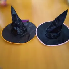 ハロウィン 魔女帽子 2個セット