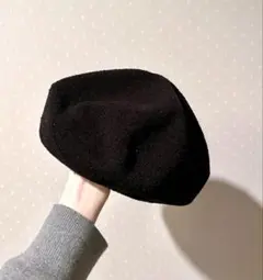 ベレー帽　イチヨンプラス　ブラックのサムネイル