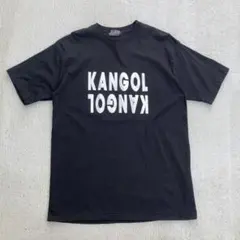 【最終価格】 KANGOL 半袖　Tシャツ　デカロゴ　ゆるダボ　ブラック　古着