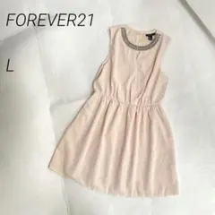 新品♡FOREVER21 ノースリーブワンピース　ビジュー　ミニ丈　パーティー