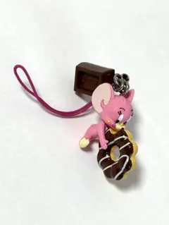 トムとジェリー ジェリー ストラップ チョコ ドーナツ