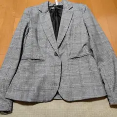 ZARA グレンチェックテーラードジャケット