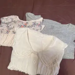 【90センチ3点セット】ベビーギャップ　服 Tシャツ ワンピース 半袖　春服