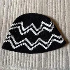 New Era バケットハット 黒と白