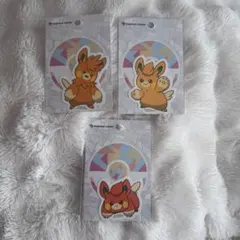 ぶ*）様 ポケセン 貼って剥がせるステッカー パモ　パーモット　パモット