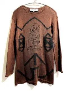 希少90s カステルバジャック TRICOT 刺繍ニット チュニック 44 伊製