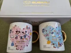 ​【非売品・未使用】スバル当選品 ディズニー110周年記念 ペアマグカップのサムネイル