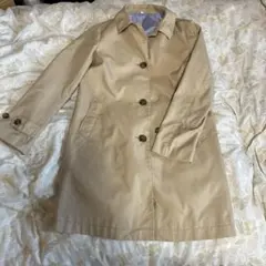 ベージュ トレンチコート ロング丈