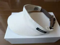 adidas 幾何学模様 バイザー ホワイト