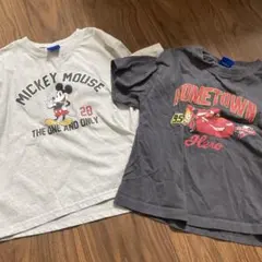ミッキーマウスとカーズ Tシャツ 2枚セット