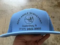 超激レアプリントデッドストック企業系トラッカーキャップ