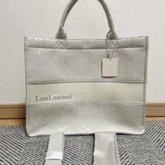 NICE CLAUP LouLoumei トートバッグ ツイードトート