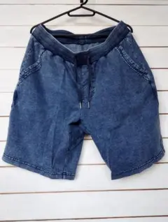 GU デニム風ショートパンツ L