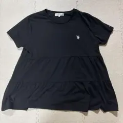 【美品✨】U.S. POLO ASSN. ティアード 半袖Tシャツ ブラック3Lのサムネイル