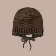 バラクラバ フード帽 ハンドメイド 手編み 編み物