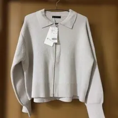 ブークレニットジップカーディガン【新品】