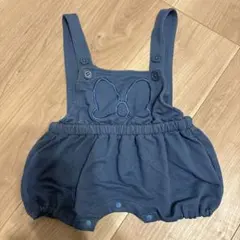 ミニー刺繍 青 サロペットF