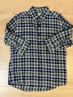 【GREEN LABEL RELAXING】チェック柄七分袖シャツ XLのサムネイル
