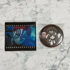 鬼滅の刃 ダイニング 猗窩座 クリアカード 缶バッジ 善逸vs獪岳