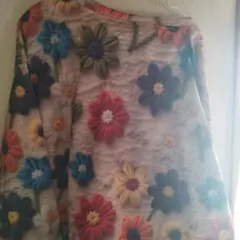 花柄フリーストップス