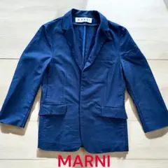 MARNI マルニ　コットン　紺ジャケット テーラージャケット　40