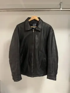 稀少 M OLD GAP レザージャケット アルミジップのサムネイル