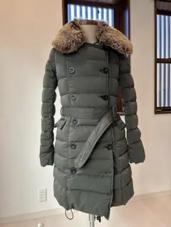 モンクレール プレミア ダウンコート MARTINE カーキ サイズ1 茶タグ 