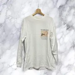 ⁠【EYEBLACK】長袖Tシャツ ロンT ホワイト L ストリート⁠