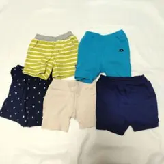 futafutaミキハウス赤ちゃん本舗など80〜90cmショートパンツ5枚セット