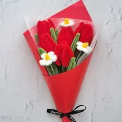 モールフラワー チューリップの花束 ブーケ 赤 枯れない花束 ギフト プレゼント