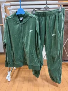 希少⭐︎NIKE ナイキ　ベロア　トラックジャケットパンツ　セットアップ　グリーン