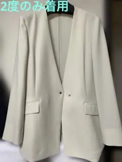 【2回着用】green label relaxing ノーカラー　ジャケット