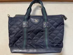 Sale Kinloch Anderson ネイビーショルダー付きトートバッグのサムネイル