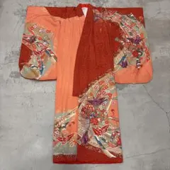 七五三　7歳着物 アンティーク着物【K7-11】