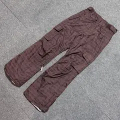 kissmark　スノーボードパンツ　ブラウンチェック柄　レディース　Lサイズ