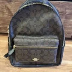 COACH シグネチャー バックパック リュック ブラウン ブラック 美品