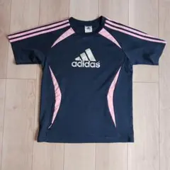 adidas 3ストライプ ネイビー トップス 160cm