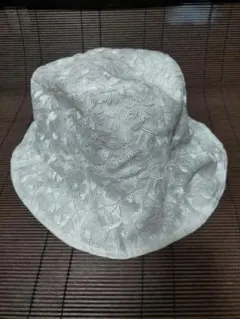 レース帽子　白